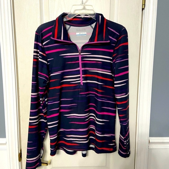 Columbia Women's Half Zip Pullover with Thumb Holes‎ Size Small - Picture 1 of 5